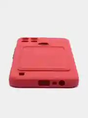 Коралловый силиконовый чехол для Realme C21Y, C25Y, Narzo 50 Pro, c отсеком для карт
