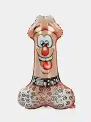 Алый воздушные шары фольгированные Мистер Пи, Мадам СиСи, Латекс 18+ для мальчишника, девичника
