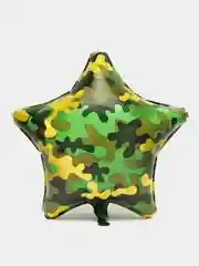 Вишнёвый воздушные шары Камуфляж латекс 30 см/фольга 45 см Дембель, 23 февраля, армейские, 9 мая