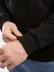 Черный бомбер мужской, на молнии BEJAMPER