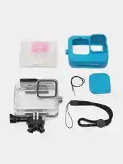 Набор аквабокс + силиконовый чехол + защитные стёкла для GoPro Hero 9/10/11/12