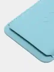 Голубой картхолдер на iPhone, с поддержкой MagSafe Leather Wallet