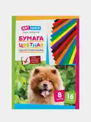 Цветная бумага газетная А4, ArtSpace, 16 л., 8 цв., на скобе, 5 шт.