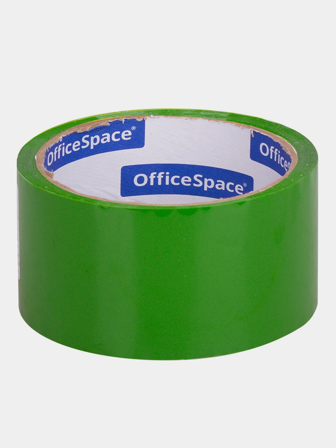 Зеленый клейкая лента упаковочная OfficeSpace, 48мм*40м, 45мкм