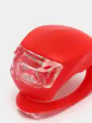 Фонарь силиконовый вело (2 красных диода, красный корпус)