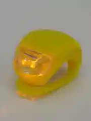 Фонарь силиконовый вело (2 оранжевых диода, желтый корпус)