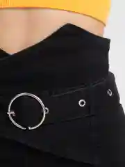 Черный джинсовые шорты