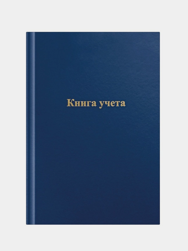 Книга учета OfficeSpace, А4, 192 л., клетка, 200*290мм, бумвинил, цвет синий