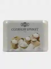 Белый соль для бани и сауны, соляной брикет 1,35кг эвкалипт, лимон, имбирь