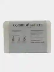 Белый соль для бани и сауны, соляной брикет 1,35кг эвкалипт, лимон, имбирь