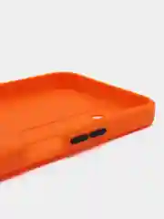 Оранжевый силиконовый чехол для Tecno Pova 4, Пова 4, c отсеком для карт, прозрачный
