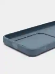 Синий меланж силиконовый чехол для Tecno Pova 4, Пова 4, c отсеком для карт, прозрачный