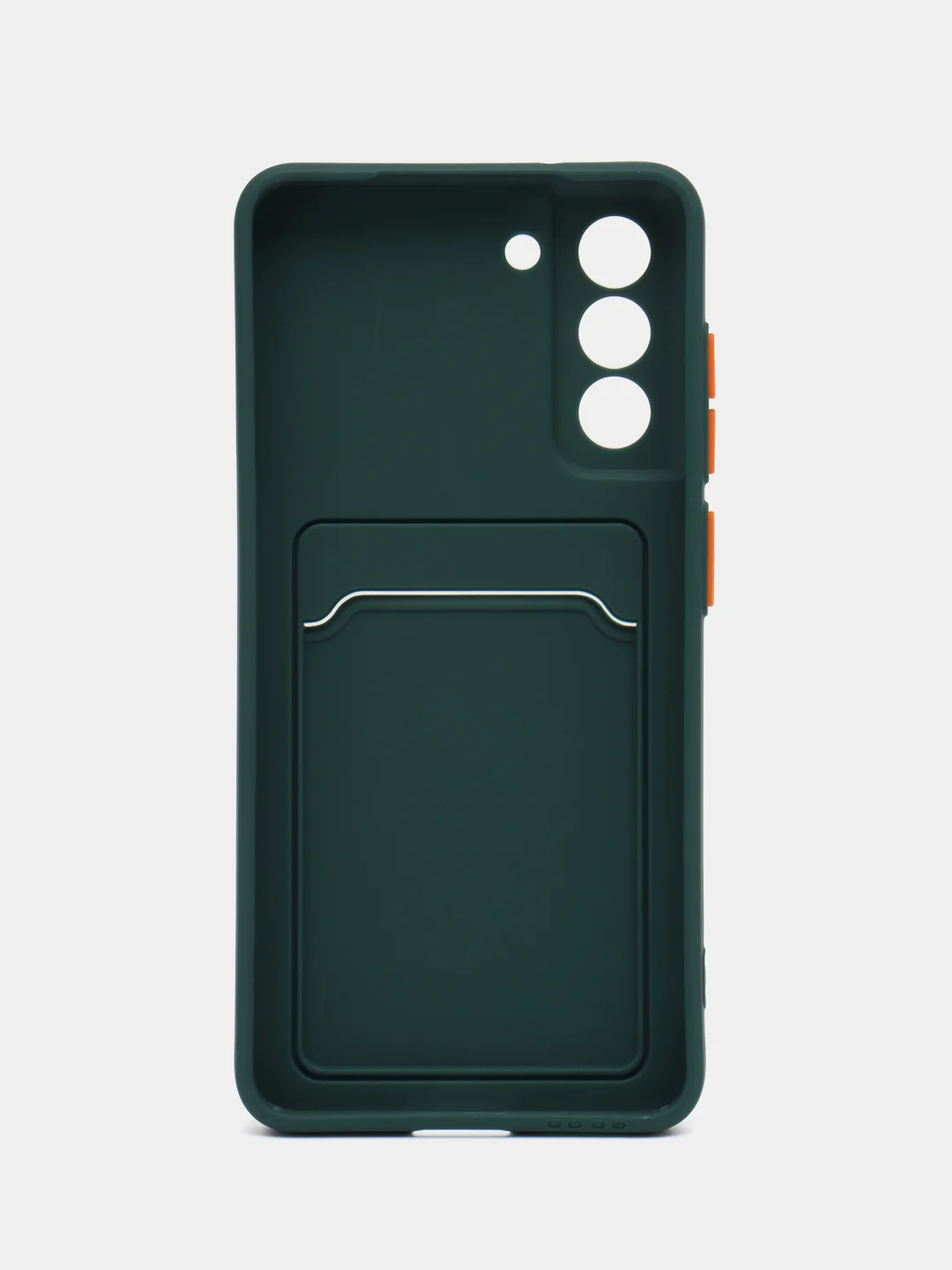Тёмно-зелёный чехол для Samsung Galaxy S21 FE, S21FE (Самсунг Галакси С21 ФЕ, С21ФЕ), силиконовый