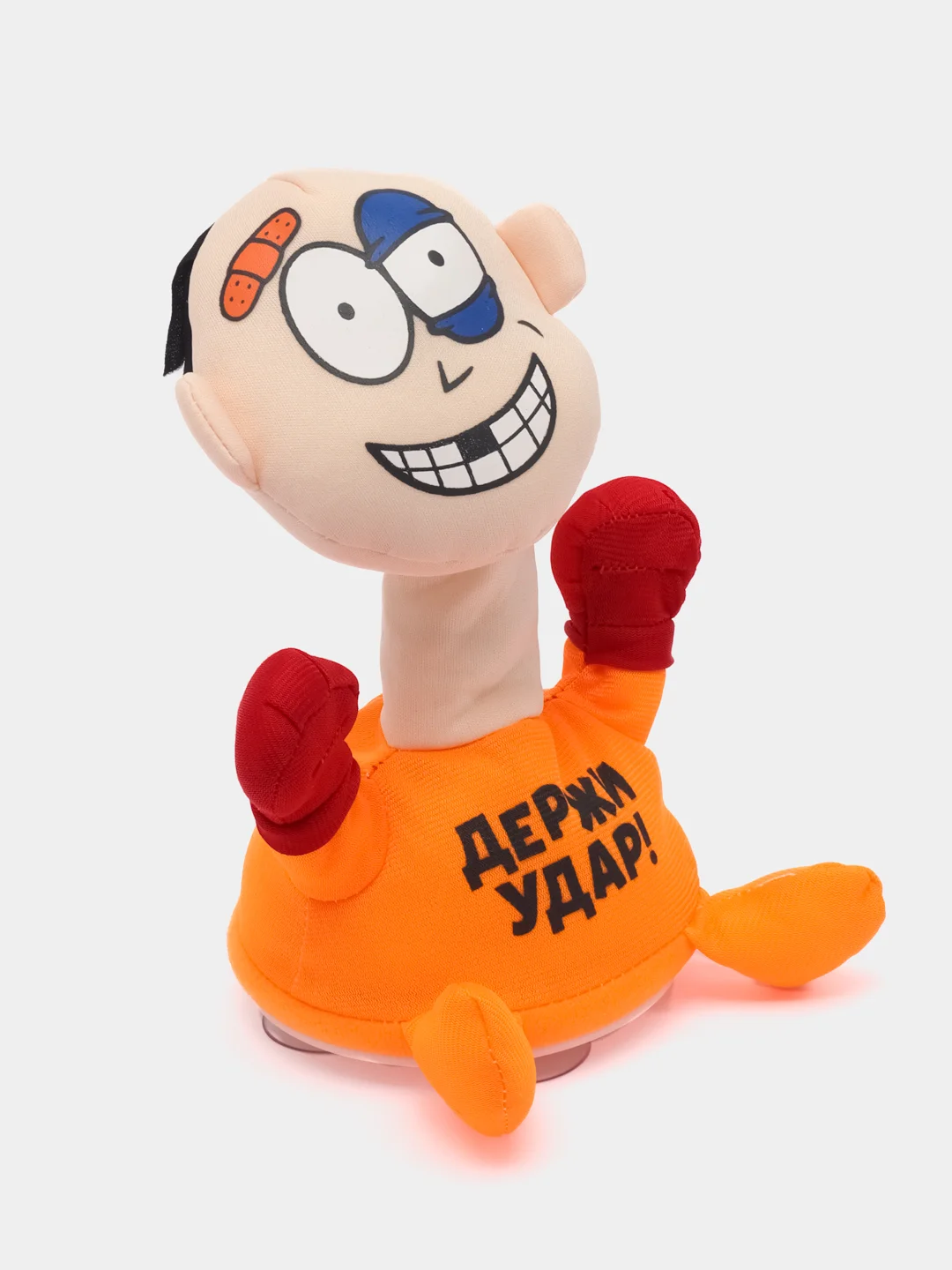 Красный игрушка для битья "Антистресс Весельчак" со звуками, полиэстер, 2xААА, 21 x 14 см, 3 цвета