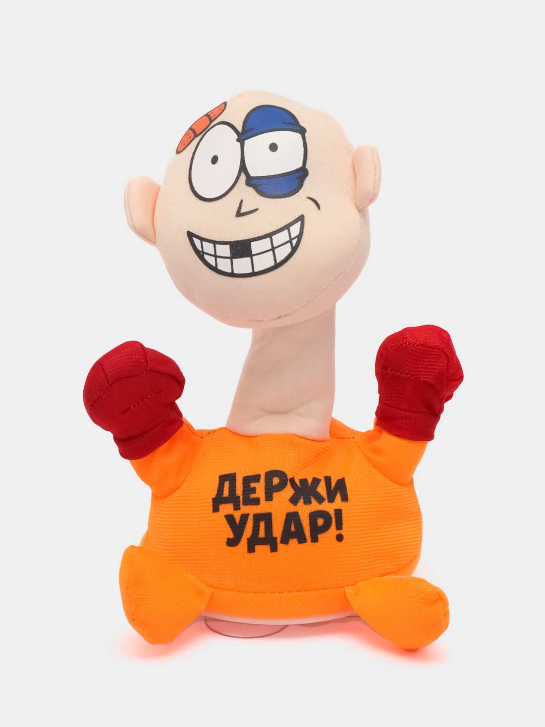 Красный игрушка для битья "Антистресс Весельчак" со звуками, полиэстер, 2xААА, 21 x 14 см, 3 цвета