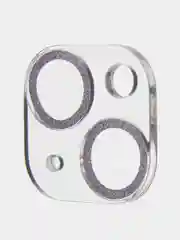 Фиолетовый защитное стекло на камеру Broscorp для Apple iPhone 14, 14 Plus с блестящей рамкой