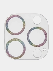 Защитное стекло на камеру Broscorp для Apple iPhone 14 Pro и 14 Pro Max с блестящей рамкой