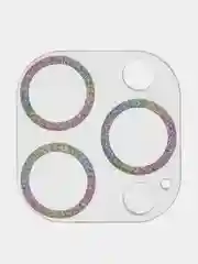 Защитное стекло на камеру Broscorp для Apple iPhone 14 Pro и 14 Pro Max с блестящей рамкой