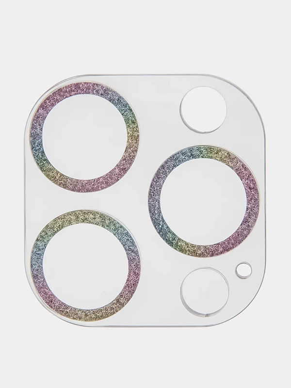 Защитное стекло на камеру Broscorp для Apple iPhone 14 Pro и 14 Pro Max с блестящей рамкой