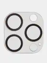 Черный защитное стекло на камеру Broscorp для Apple iPhone 14 Pro и 14 Pro Max с блестящей рамкой