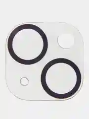 Черный защитное стекло на камеру Broscorp для Apple iPhone 14, 14 Plus с блестящей рамкой