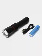 Фонарь LED SimpleShop светодиодный ручной аккумуляторный, с зумом, 3 режима