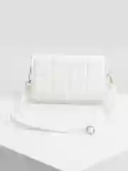 Белый сумка геометрической формы