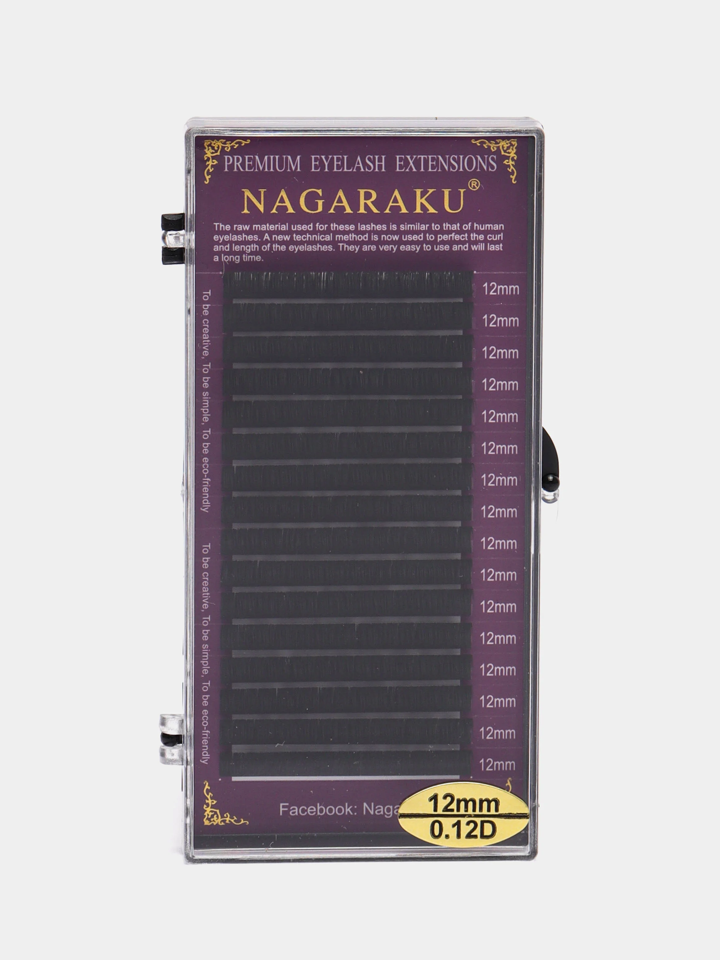 Ресницы для наращивания Nagaraku черные 16 рядов