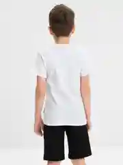 Белый комплект, костюм для мальчика: футболка, шорты, Bonito kids