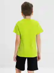 Салатовый комплект, костюм для мальчика: футболка, шорты, Bonito kids
