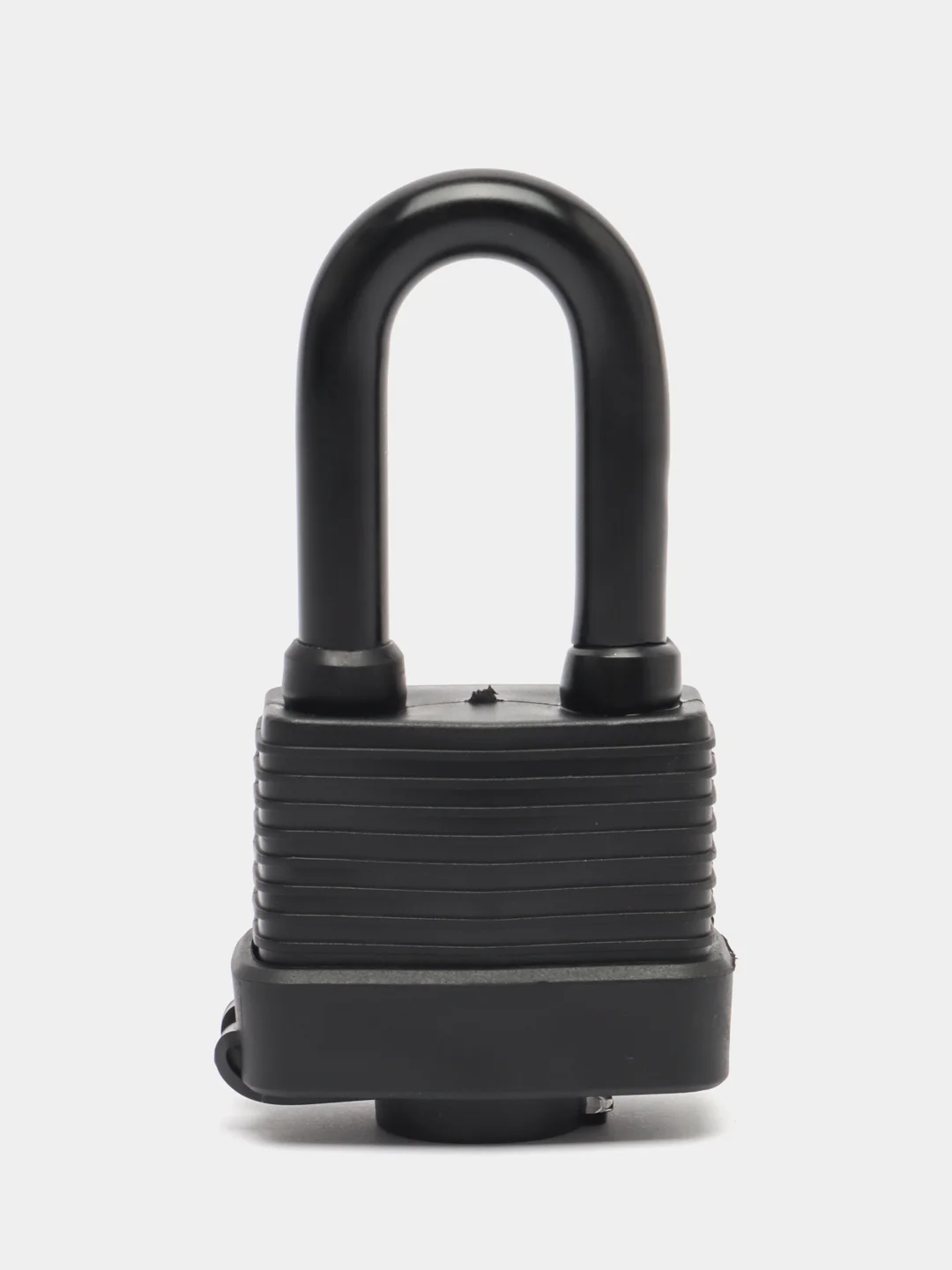 Замок навесной Lockland, 50 мм, влагозащищенный, длинная дужка, 2 ключа, цвет черный