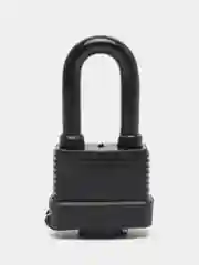 Замок навесной Lockland, 50 мм, влагозащищенный, длинная дужка, 2 ключа, цвет черный