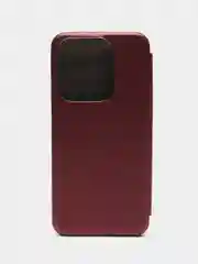 Багровый чехол-книжка для Tecno Spark 10 / 10C (Техно Спарк 10 / 10С)