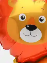 Алый воздушный шар фигура "Лев"