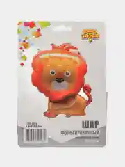 Алый воздушный шар фигура "Лев"