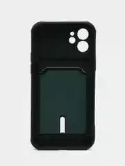 Тёмно-зелёный защитный чехол для iPhone 12 (Айфон 12)