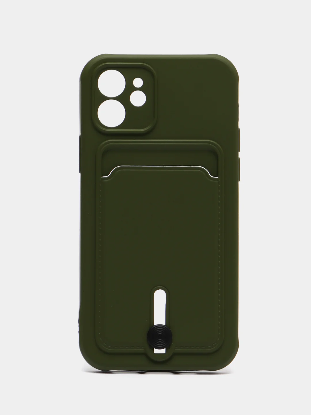 Зелёный хаки защитный чехол для iPhone 12 (Айфон 12)