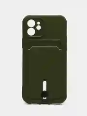 Зелёный хаки защитный чехол для iPhone 12 (Айфон 12)