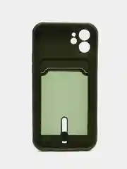 Зелёный хаки защитный чехол для iPhone 12 (Айфон 12)