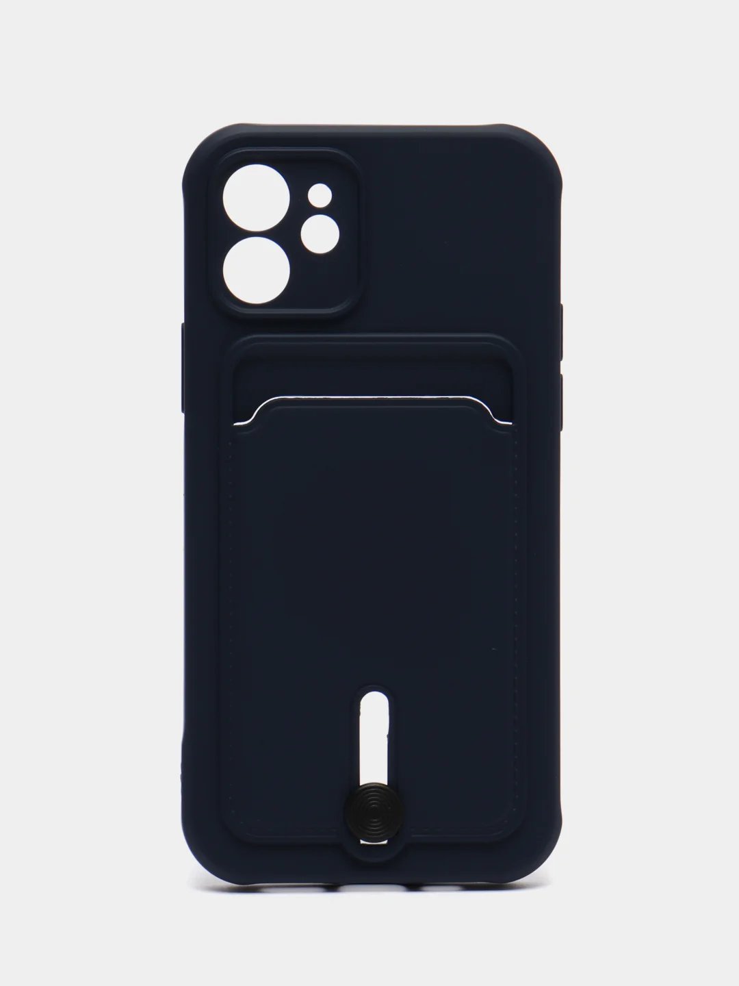 Темно-синий защитный чехол для iPhone 12 (Айфон 12)