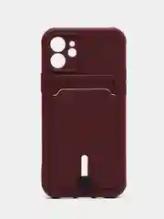 Тёмно-бордовый защитный чехол для iPhone 12 (Айфон 12)