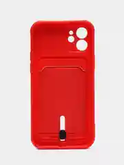 Вишнёвый защитный чехол для iPhone 12 (Айфон 12)