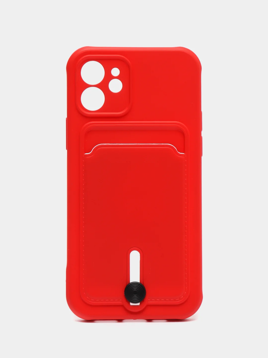 Вишнёвый защитный чехол для iPhone 12 (Айфон 12)