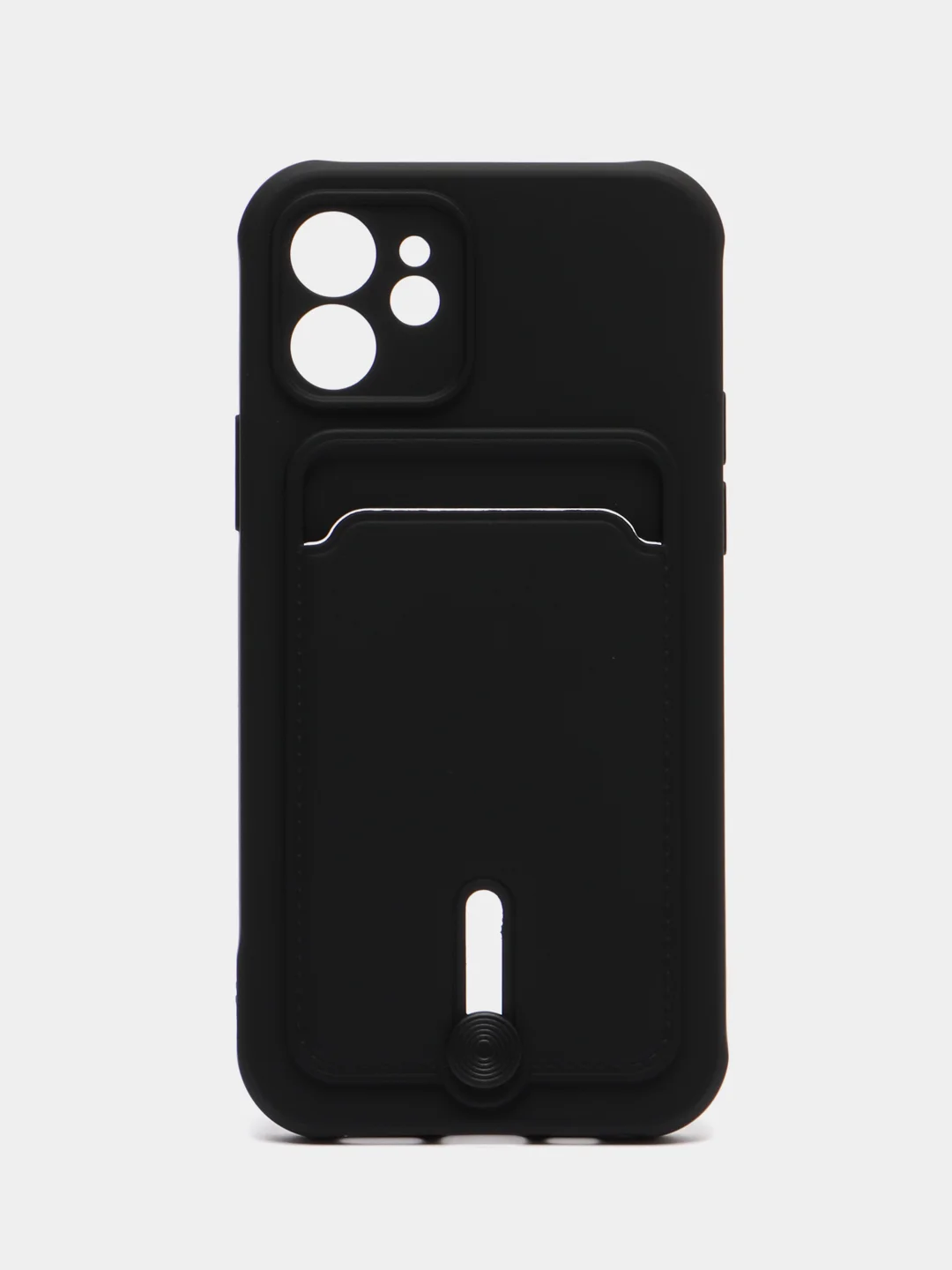 Черный защитный чехол для iPhone 12 (Айфон 12)