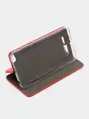 Красный чехол-книжка для Xiaomi Redmi 4 A / 4A / Сяоми Редми 4 А / 4А, экокожа