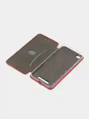 Красный чехол-книжка для Xiaomi Redmi 4 A / 4A / Сяоми Редми 4 А / 4А, экокожа