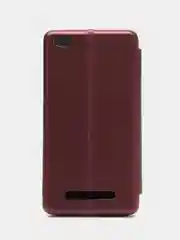 Бордовый чехол-книжка для Xiaomi Redmi 4 A / 4A / Сяоми Редми 4 А / 4А, экокожа