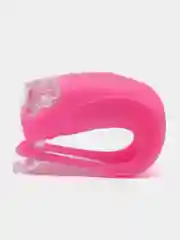 Фонарь силиконовый вело (2 белых диода, розовый корпус)