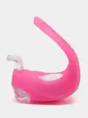 Фонарь силиконовый вело (2 белых диода, розовый корпус)