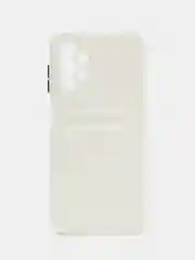 Белый чехол силиконовый на Samsung Galaxy A13 4G (Самсунг Галакси А13), с защитой камеры